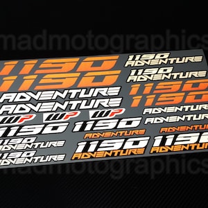 Reflective Motorcycle stickers set graphics fairing panniers helmet decals for KTM 1190 Adventure Orange Laminated