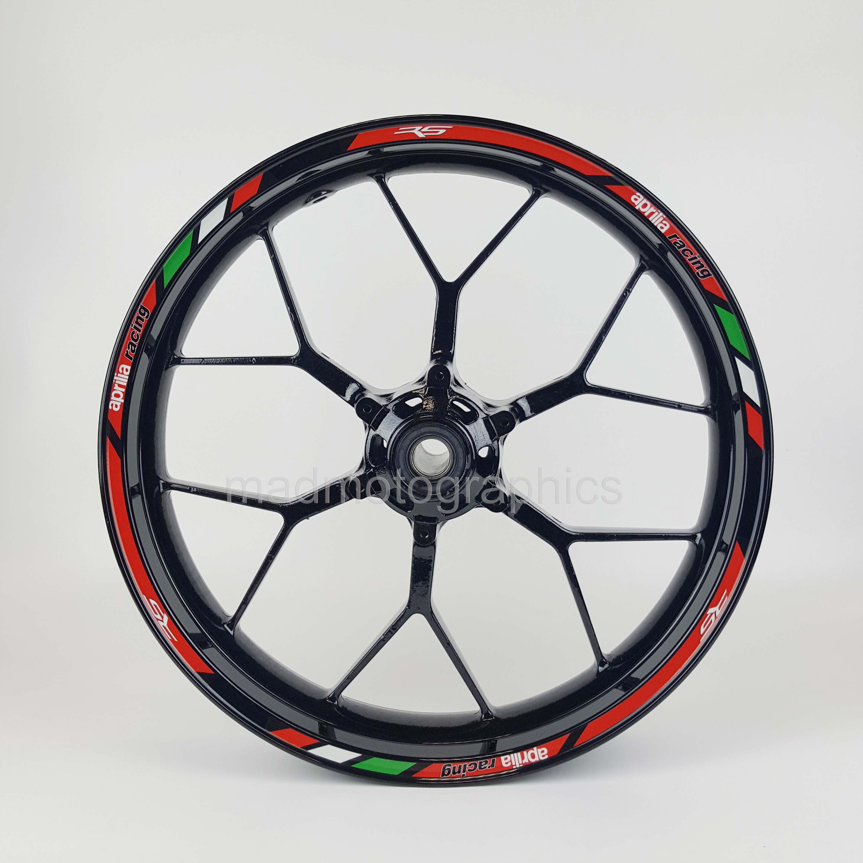 Wheel Stickers for Aprilia RSV4 RS250 RS50 Tuono Rim Tape