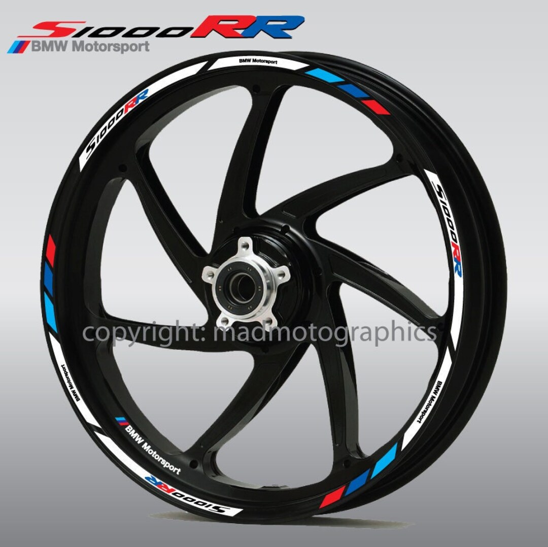 Motorcycle Wheel Stickers Decals Set Rim Tape Stripes Race Motorbike ...