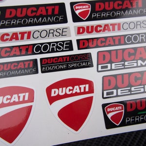 Autocollants de casque de carénage de moto, décalcomanies graphiques de vélo pour Ducati Corse Panigale Multistrada Diavel Monster Supersport laminé