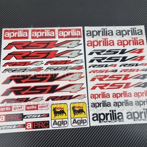 Motorrad Verkleidungshelm Fahrradgrafik Aufkleber für Aprilia Racing RSV4 Factory Laminiert