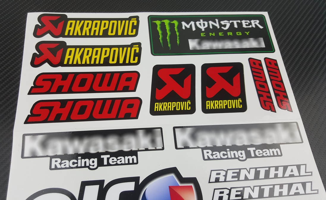 Superbike Sponsor Motorcycle Fairing Stickers Race Bike
