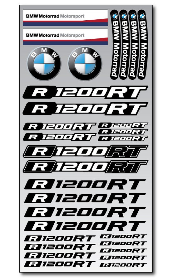 BMW R1200 RT Red R1200RT Motorcycle Motorrad Decal sticker Quality