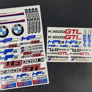 2 onderdelen motorrijwiel kuip helm stickers racebaanfiets grafische stickers voor BMW K1600GTL k1600 GTL Motorrad gelamineerd