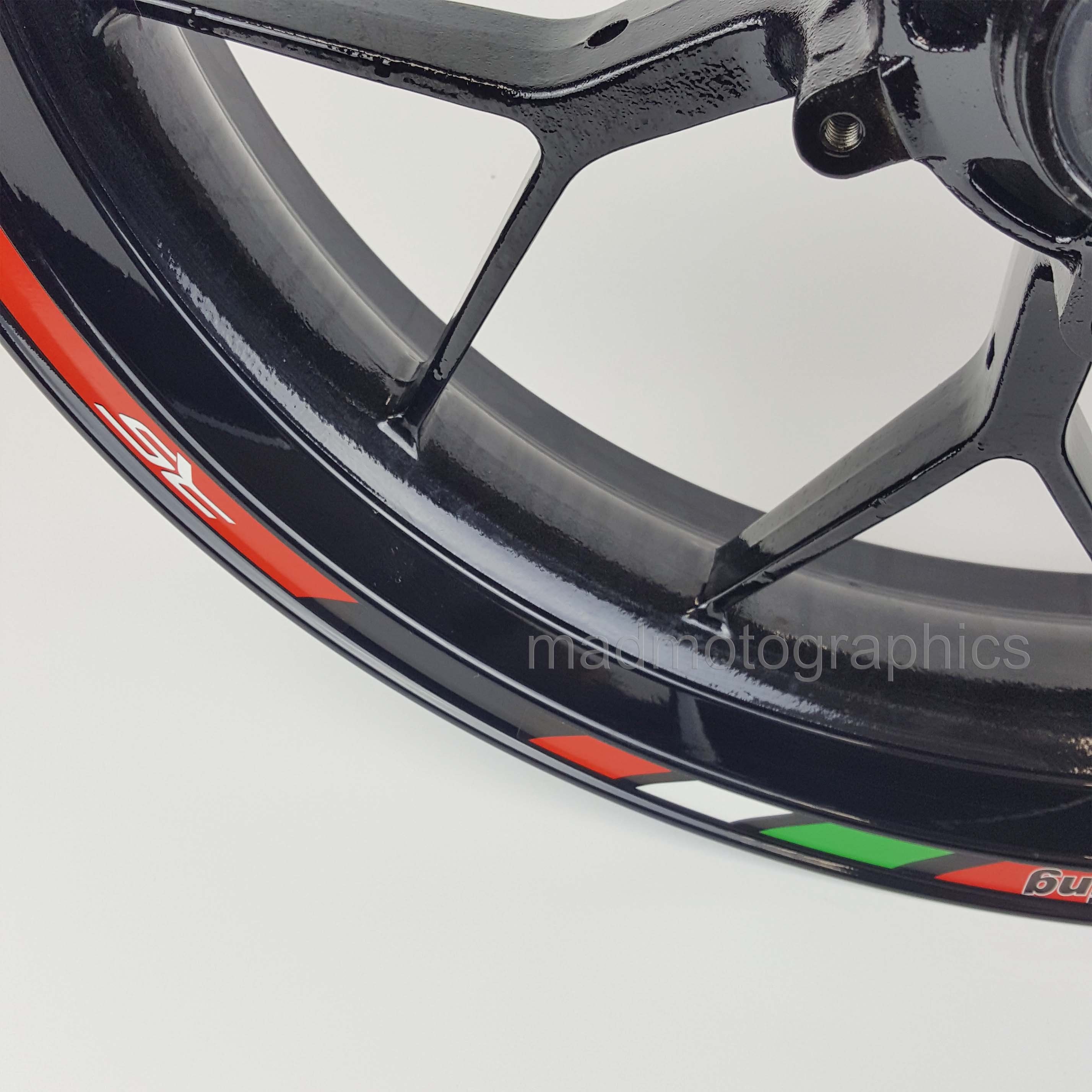 Strisce Adesive Riflettenti Per Cerchi Moto/auto – Rosse, Diametro 17/18 Pollici, 16 Pezzi