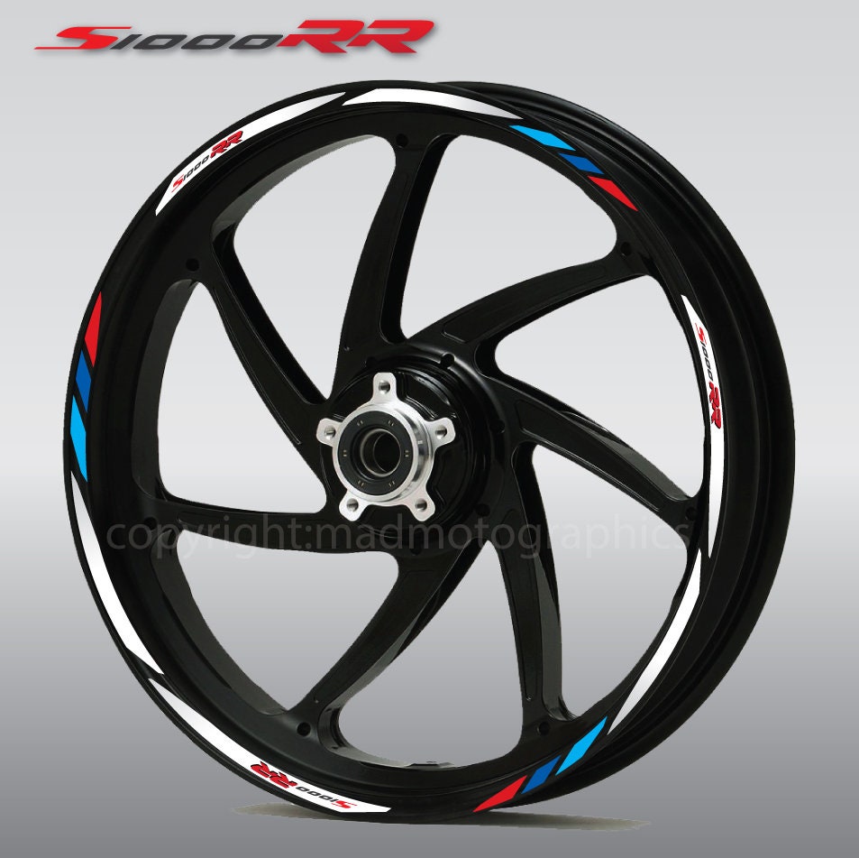 Wheel Stickers For BMW S1000RR Rim Tape Motorcycle Decals Graphics 17 - Foto 2