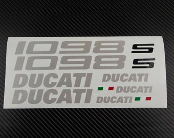 Full motorcycle motorbike sticker set fairing tank decals for DUCATI 1098 1098s Superbike oem size