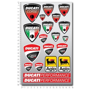 Adesivi per casco moto carenatura moto decalcomanie grafiche per Ducati Corse Panigale Multistrada Diavel Monster Supersport laminato