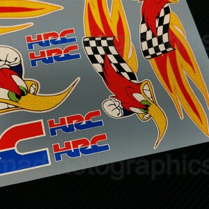 2x HRC Gel Decals – Premium Honda Racing Corporation Logo For Motorbikes