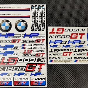 2 onderdelen motorrijwiel kuip helm stickers racebaanfiets grafische stickers voor BMW K1600GT k1600 GT HP6 Motorrad gelamineerd