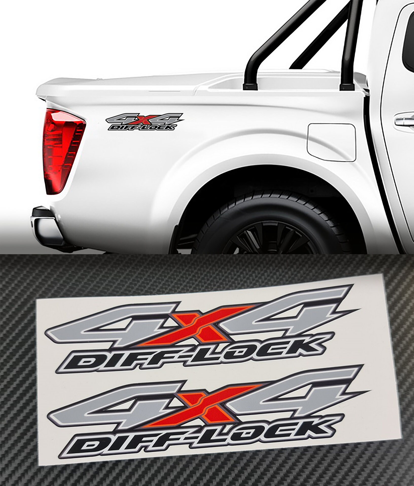 thumbnail image 2 of Z85 4x4 Vinyl Graphics Decal Set - 12.5" X 4" - For Chevy/GMC Trucks, Street Legal Decals 2 of 5