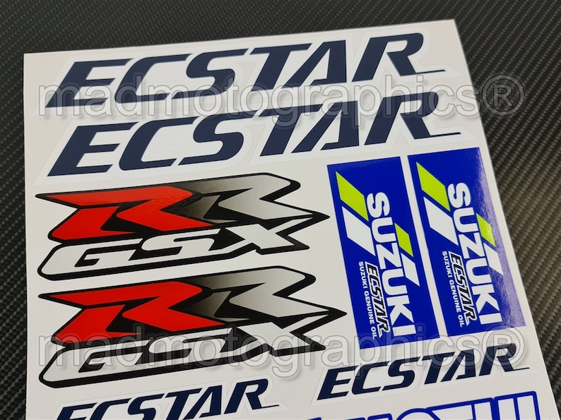 Bike motorbike fairing helmet stickers bike graphics decals for SUZUKI GSX-RR Ecstar group MotoGP Factory Racing gsxr Laminated image