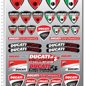 Adesivi per carenatura moto casco moto grafica moto decalcomanie per Ducati Corse Panigale Multistrada Diavel Monster Supersport Laminato