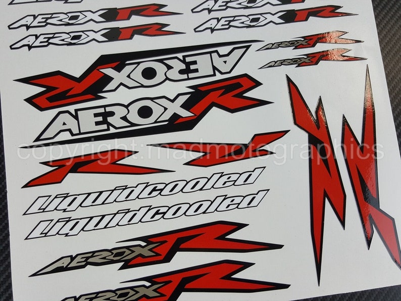 Arerox R 50 Scooter Motorbike Fairing Helmet Fan Stickers Bike Graphics ...