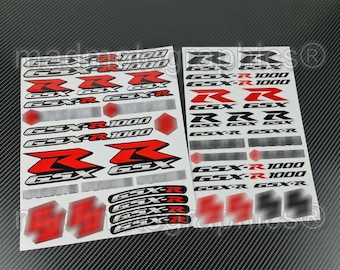 2 Parts motorcycle fairing helmet stickers race track bike graphics decals for SUZUKI GSXR 1000 gsx-r Laminated