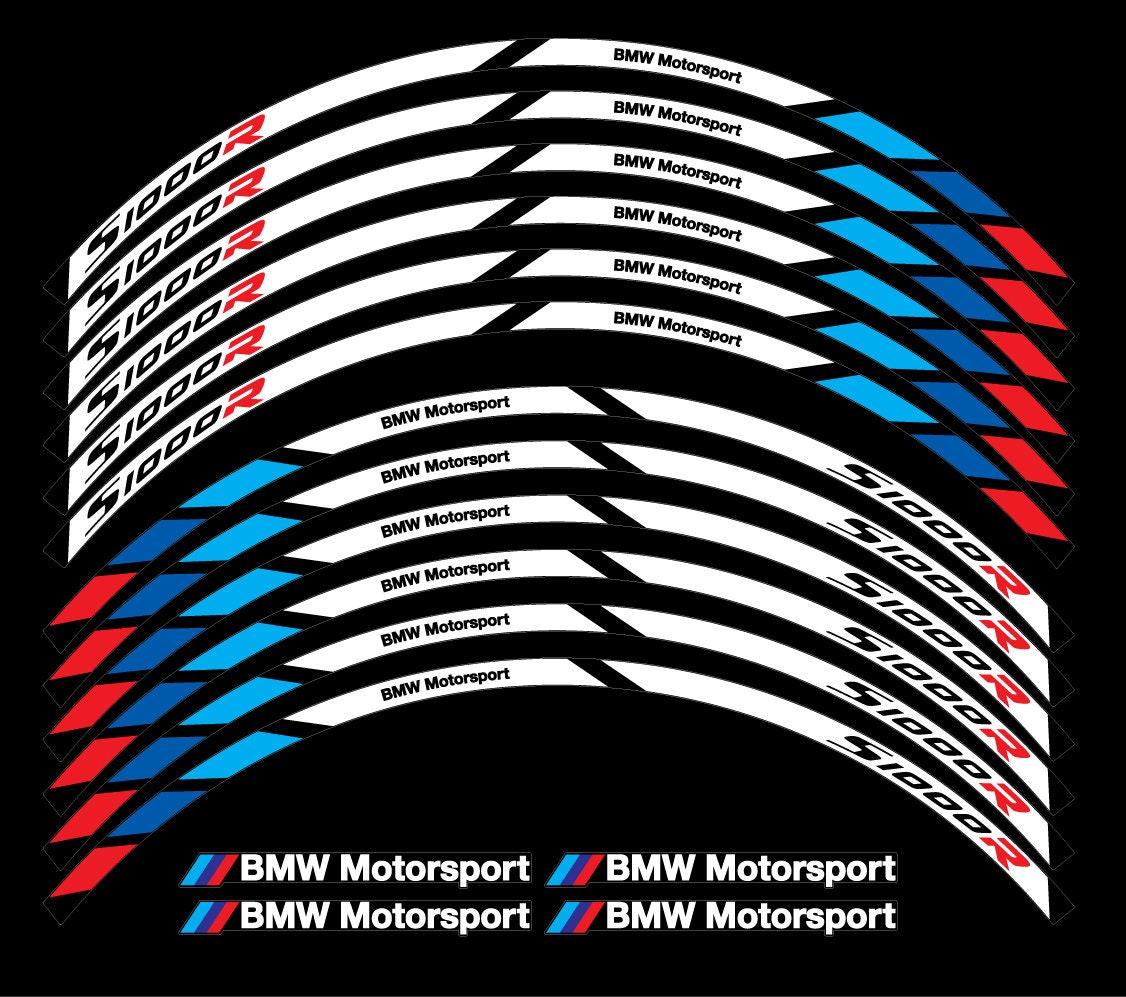 CGD Graphics Silver GP Style Rim Stripes Decals For Suzuki GSXR 1000 - Wheel Stickers