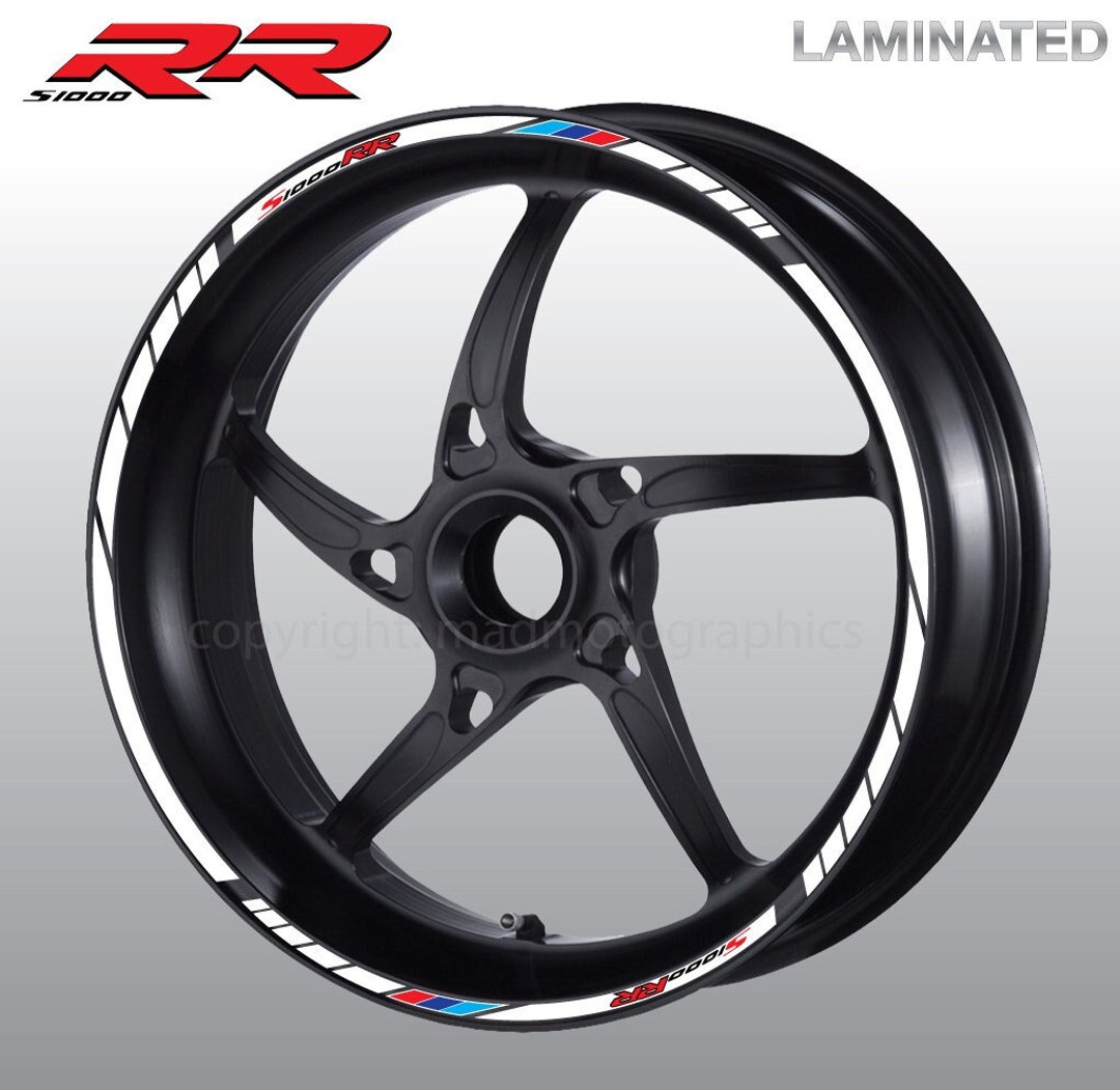 Motorcycle Wheel Stickers Decals Set Rim Tape Stripes Race Motorbike ...