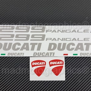 Volledige motorrijwiel sticker set kuip tank stickers voor DUCATI 1299 Panigale S geborsteld aluminium oem maat