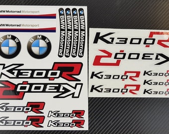 2 Parts motorcycle motorbike fairing helmet stickers race track bike graphics decals for BMW K1300R k1300 R Motorrad Laminated