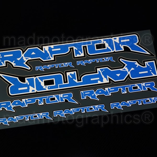 Blue Raptor Stickers Ford Raptor Decals - Etsy