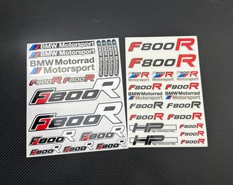 2 Parts motorcycle motorbike fairing helmet stickers race track bike graphics decals for BMW F800R f800 R Motorrad Motorsport Laminated