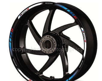 Wheel stickers decals rim motorbike  stripes for M1000R 2025 style motorrad Motorsport Laminated