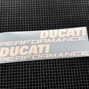 2x DUCATI PERFORMANCE Panigale 1199 1299 899 959 Seitenverkleidungsaufkleber weiß schwarz rot