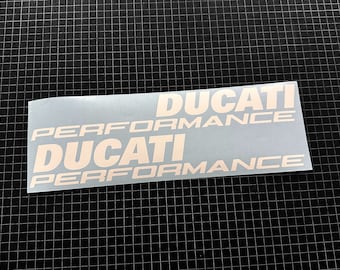2x DUCATI PERFORMANCE Panigale 1199 1299 899 959 Seitenverkleidungsaufkleber weiß schwarz rot