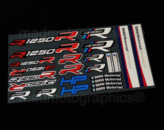 Wheel Stickers for BMW R1250R Rim Tape Motorcycle Decals Graphics ...