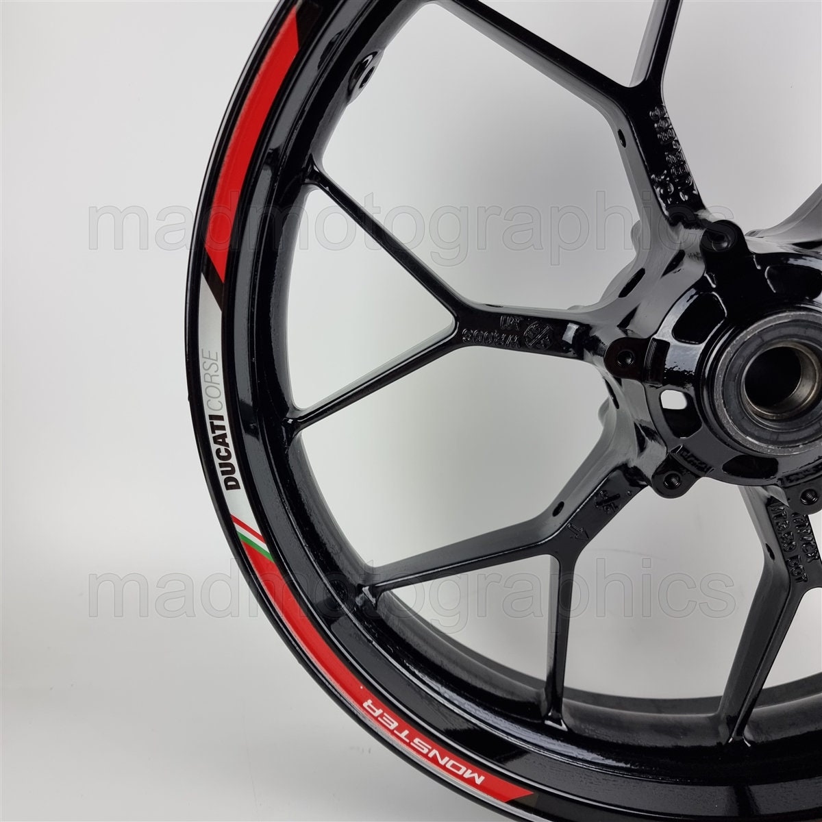 Monster Bike Wheel Stickers Reflective Wheel Stickers Decals Rim