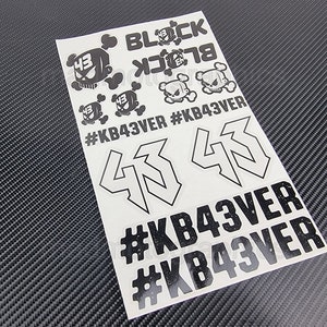 Block #43 Car bike truck bumper helmet clear durable stickers graphics decals Ken Block 43 2023 Laminated