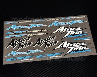 Reflective Motorcycle stickers graphics fairing decals for HONDA CRF1000L Africa Twin Blue Laminated