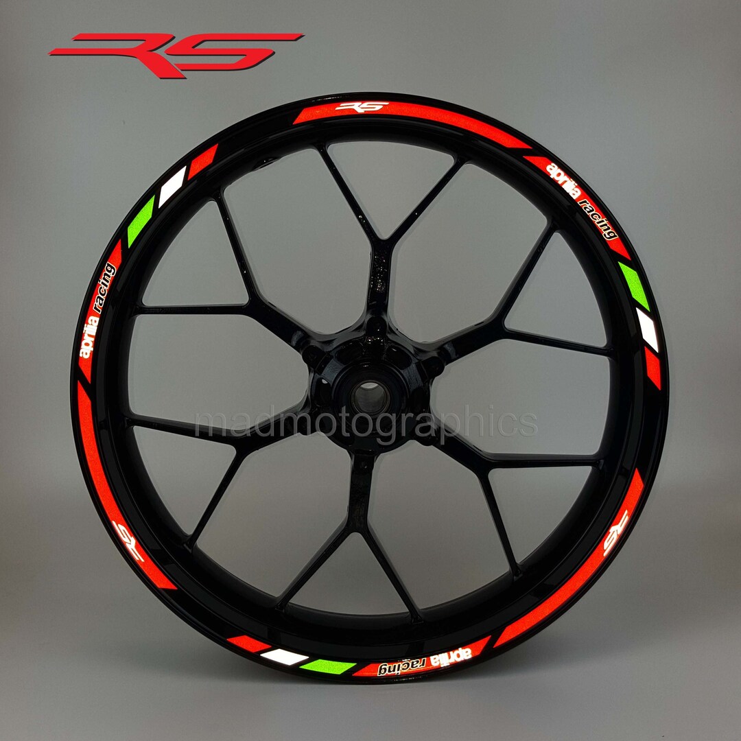 Wheel Stickers for Aprilia RSV4 RS250 RS50 Tuono Rim Tape