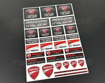 Motorcycle motorbike fairing helmet stickers bike decals for Ducati Panigale Multistrada Diavel Monster edizione speciale passione italiana