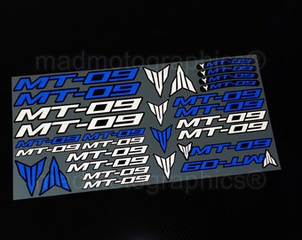 Reflektierende Felgenaufkleber Für Yamaha MT-09 SP (2020-2021) – Logo Kit Inkl. Aufkleber Für Beide Räder