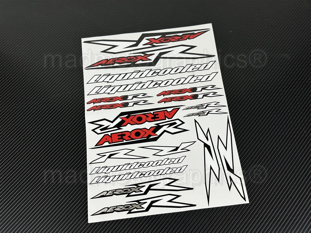 Arerox R 50 Scooter Motorbike Fairing Helmet Fan Stickers Bike Graphics ...