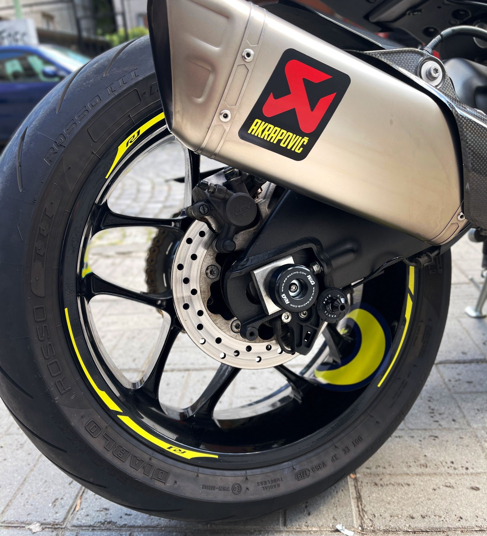 Autocollants De Jante Pour Yamaha YZF R125 - Kit Complet Pour Roues 17 Pouces, Réfléchissant - Personnalisation Moto