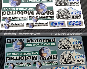 Reflective Motorcycle stickers graphics fairing panniers decals for BMW R1200GS R1250GS Adventure Motorrad Laminated