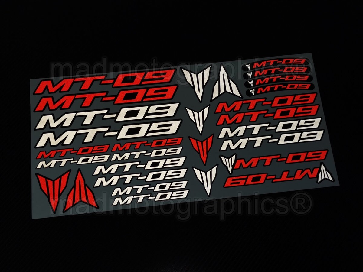 Mt07 Sticker Reflective Motorcycle Stickers Graphics Fairing Decals for YAMAHA MT07 ...
