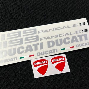 Full motorcycle motorbike sticker set fairing tank decals for DUCATI 1199 Panigale brushed aluminum oem size
