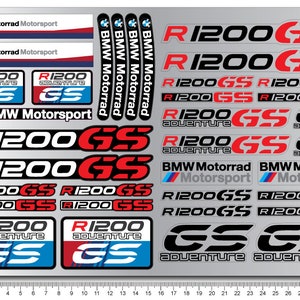2 onderdelen motorrijwiel kuip helm stickers racebaanfiets graphics stickers voor BMW R1200GS r1200 GS Adventure Motorrad gelamineerd