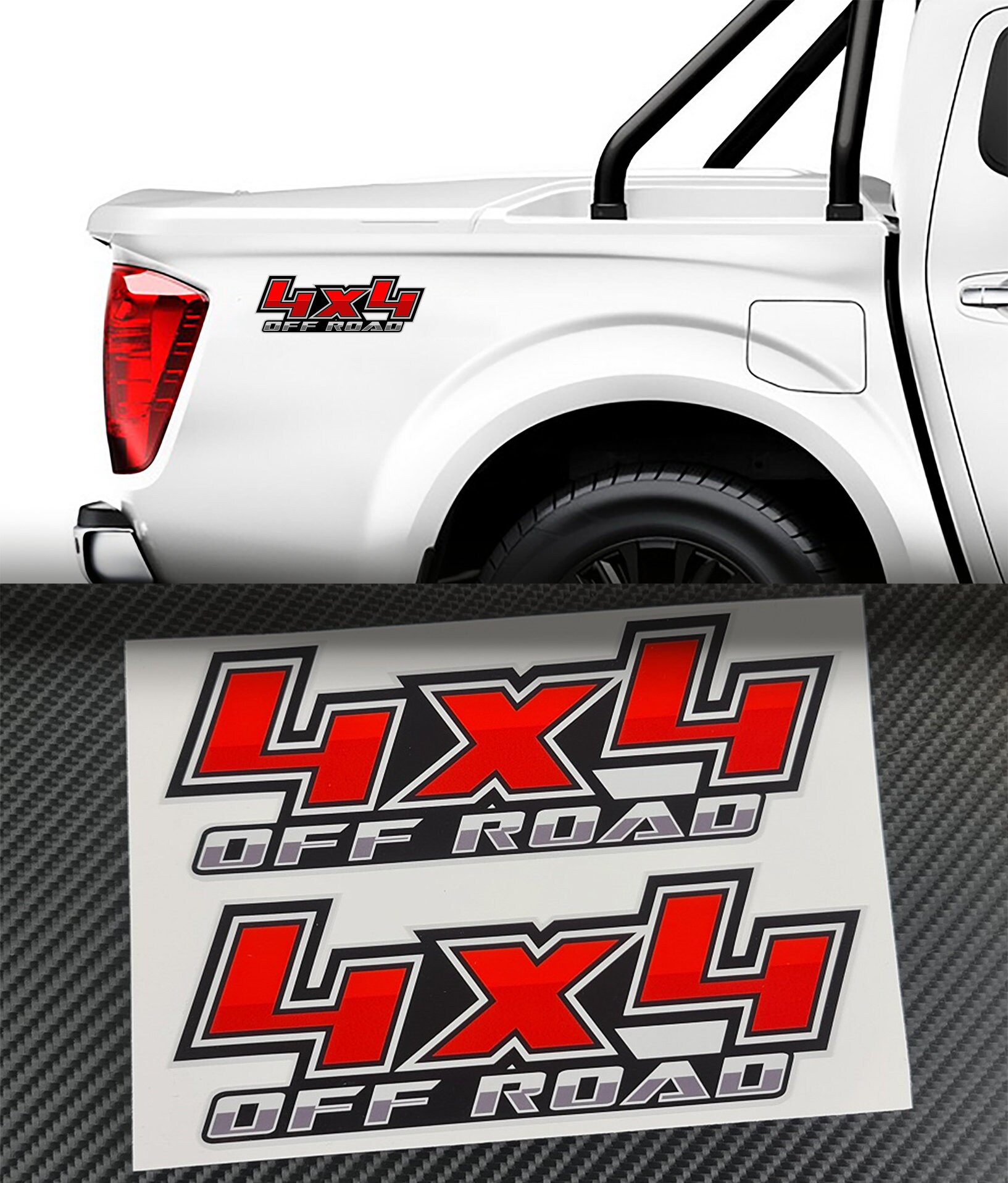 2x 4x4 Stickers Graphics for Pickup Truck Car Atv Utv Body Tail Decals ...