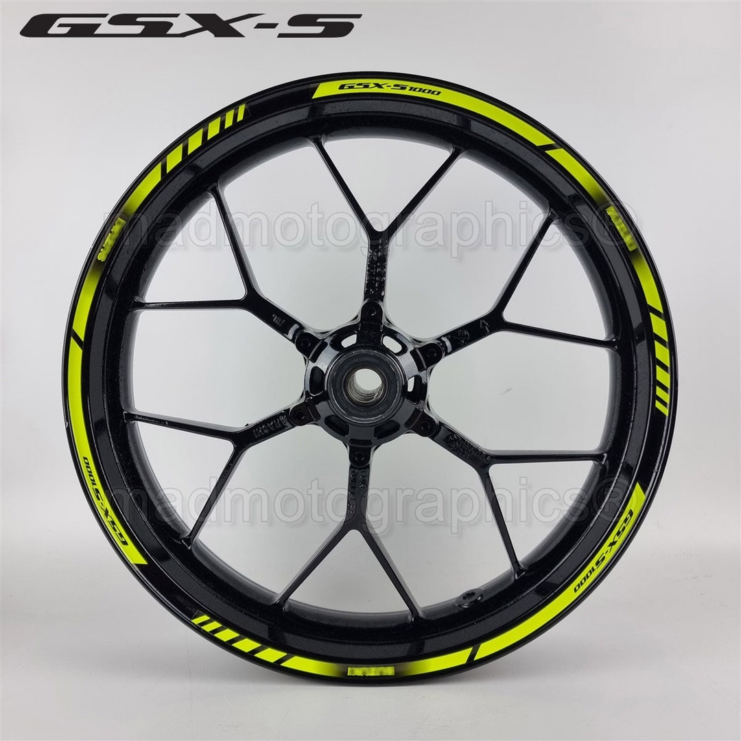 Motorcycle Wheel Stickers Graphics Decals Rim Tape Stripes Motorbike