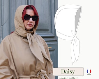 DAISY, capucha desmontable - PATRÓN PDF