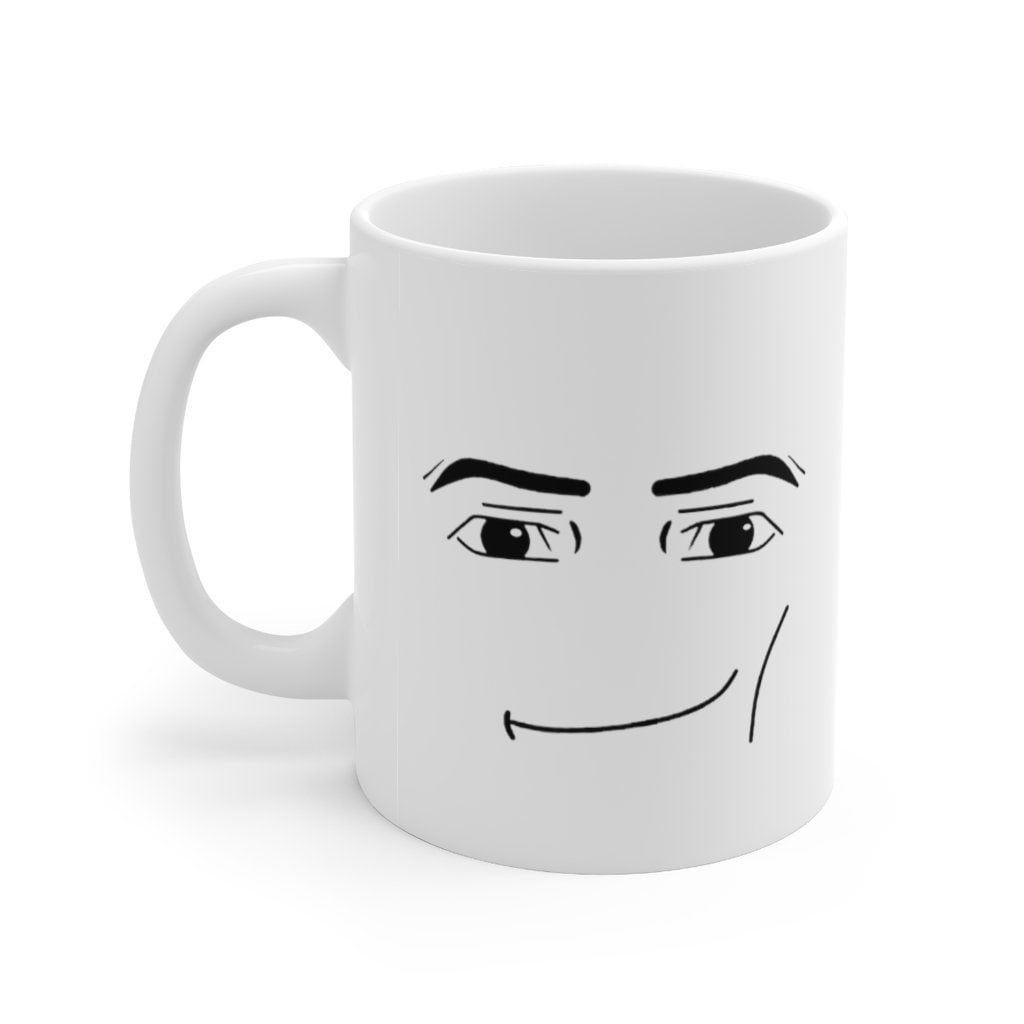 Roblox Man Face Mug. New Faces Happy Face, Girls Face, Roblox Fam