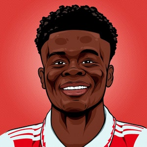 Bukayo Saka Digital Print