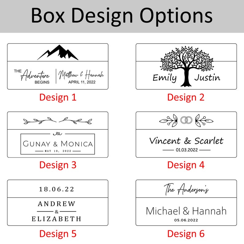 Personalized Wedding Ring Box, Wide Wood Double Ring Box, Ring Bearer Box, Slim Unique Ring Holder, Ring Box Proposal, Modern Rustic Wedding image 2