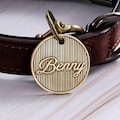 Deep Engraved Dog Tag, Personalized Brass Cat Tag, Custom Pet Name Tag, Small Dog Tag, Large Dog Tag, Cat Collar Tag with Phone Number product logo