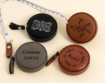Leather Measure Tape,Custom Name Measuring Tape,Retractable Tape,Flexible Tape,Pocket Tape Measure,Birthday Gift For Mom,Practical Gift