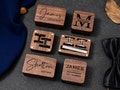 Personalized Cufflinks, Groomsmen Gifts, Engraved Cufflinks, Groomsmen Proposal, Groomsman Cuff Links & Tie Clip Set, Bachelor Party Gift